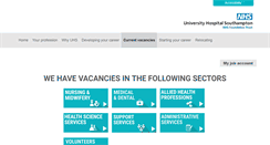 Desktop Screenshot of jobs.uhs.nhs.uk