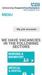 Mobile Screenshot of jobs.uhs.nhs.uk